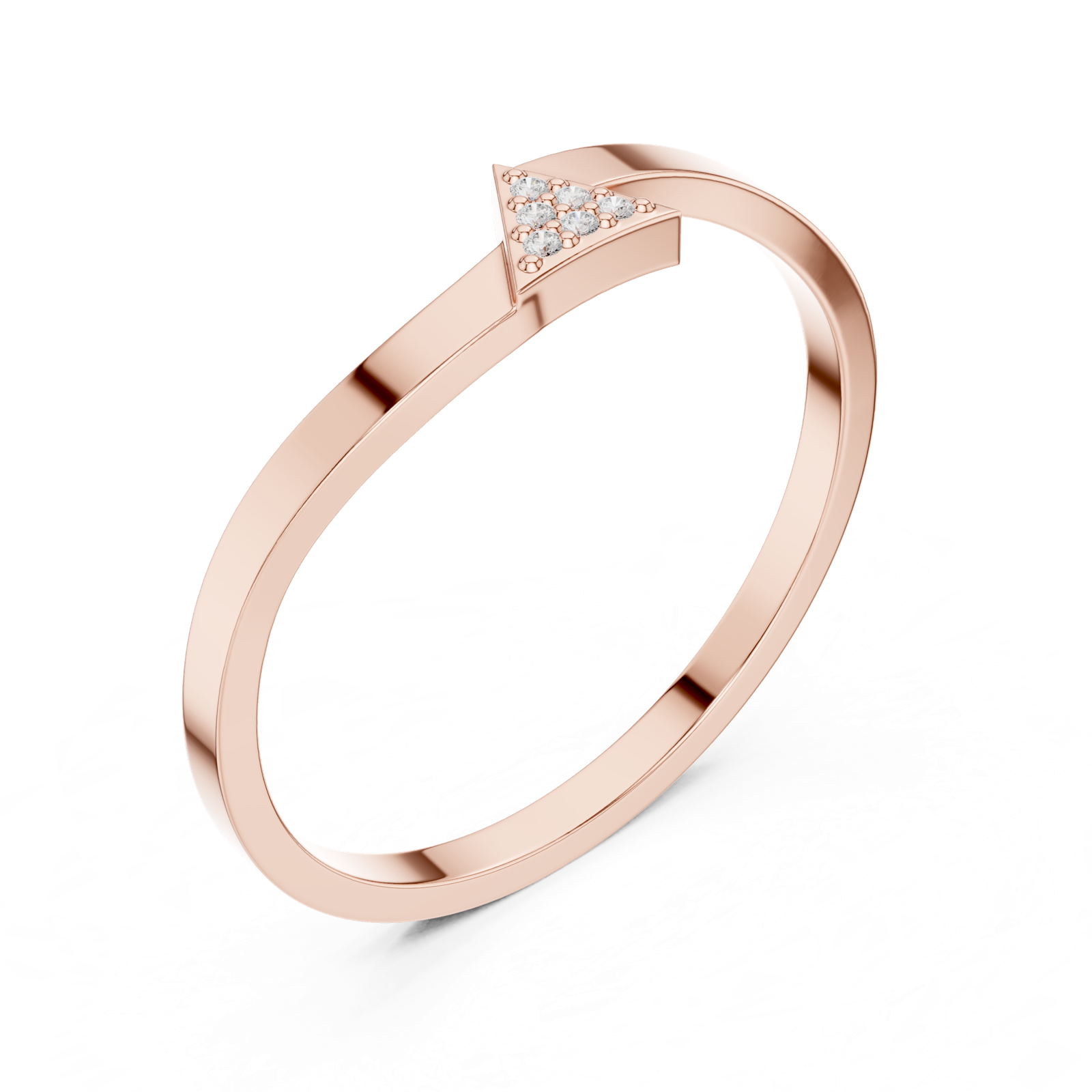 Gold Ring DDLR-720, Rose Gold, view 2
