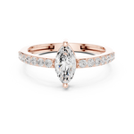 Gold Ring Ledis Ring, Rose Gold, view 4