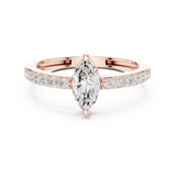 Gold Ring Ledis Ring, Rose Gold, view 4