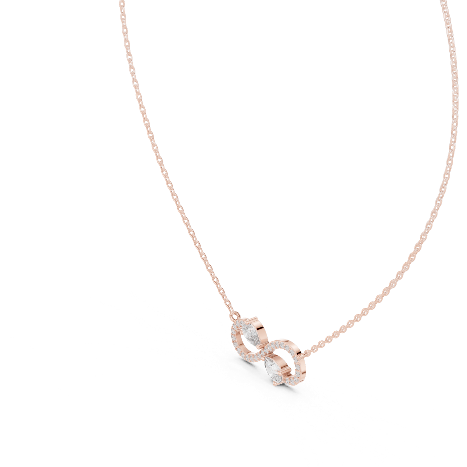 Gold Pendant GPD-0016, Rose Gold, view 2