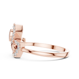 Gold Ring LR-01 (81), Rose Gold, view 3