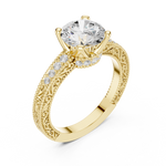 Gold Ring DDLR-982, Yellow Gold, view 2