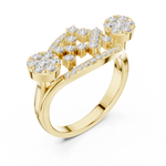 Gold Ring DDLR-753, Yellow Gold, view 2