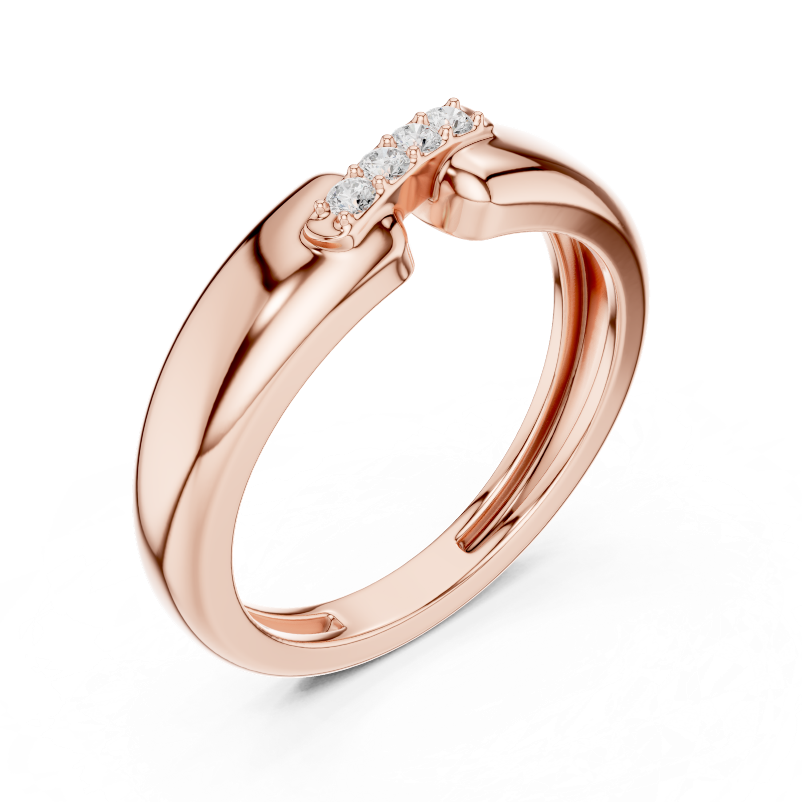 Gold Ring SBMR(24), Rose Gold, view 2