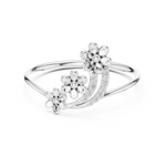 Gold Ring 1 (110), White Gold, view 4