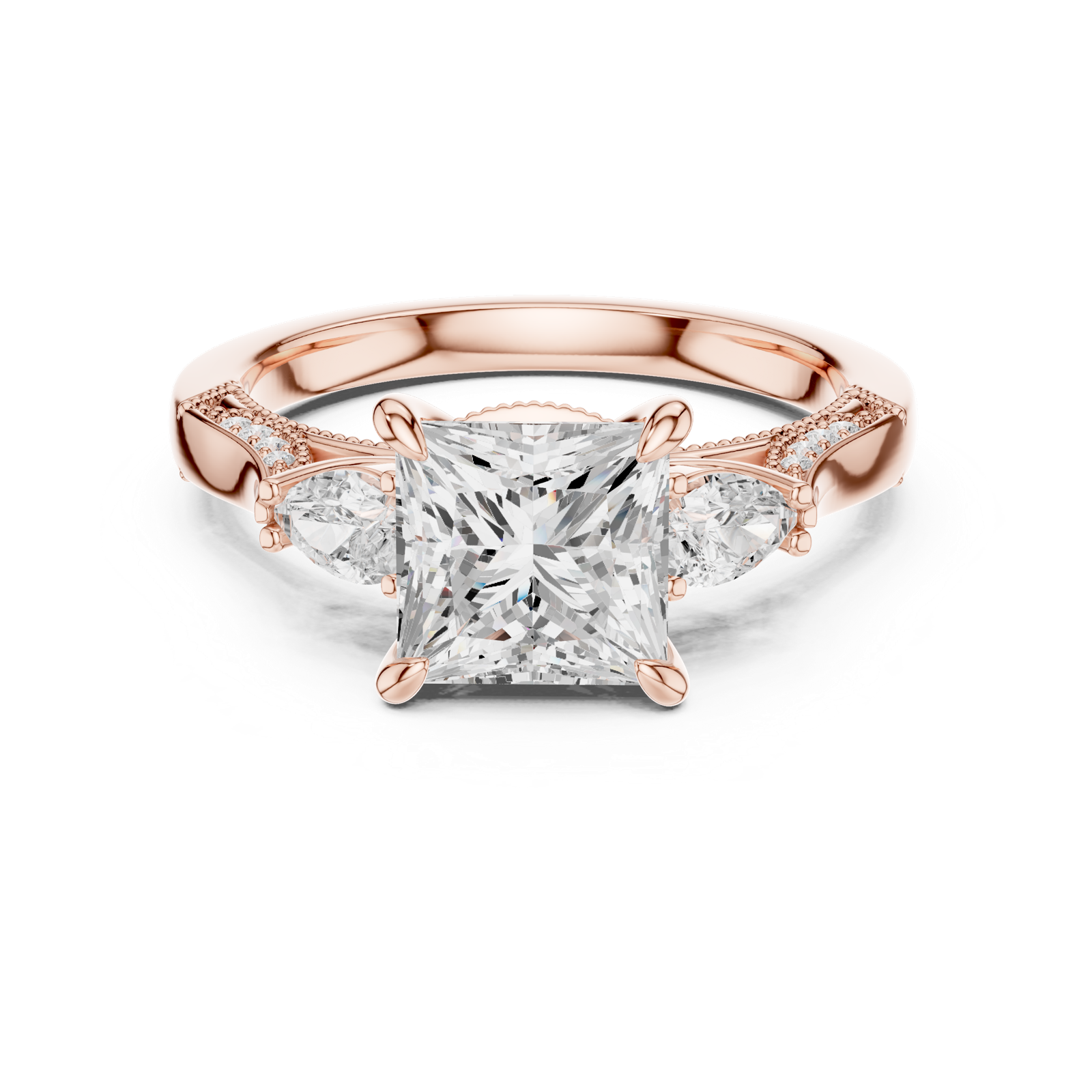 Gold Ring DDLR-1044, Rose Gold