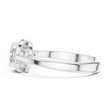 Gold Ring DDLR-503, White Gold, view 3