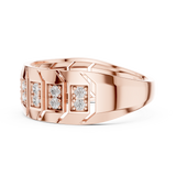Gold Ring LR-01 (17), Rose Gold, view 3