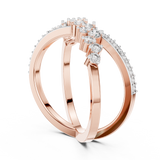 Gold Ring 12-10020@L, Rose Gold, view 1