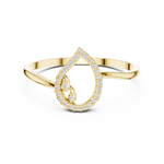 Gold Ring DDLR-469, Yellow Gold, view 4