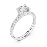 Gold Ring DDLR-634, White Gold, view 2