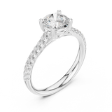 Gold Ring DDLR-634, White Gold, view 2
