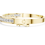 14K Solid Gold Lab Diamond Bracelet, Yellow Gold, view 3