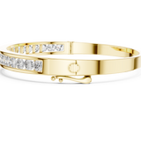 14K Solid Gold Lab Diamond Bracelet, Yellow Gold, view 3