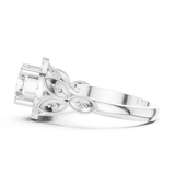 Gold Ring DDLR-408, White Gold, view 3
