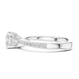 Gold Ring DDLR-651, White Gold, view 3