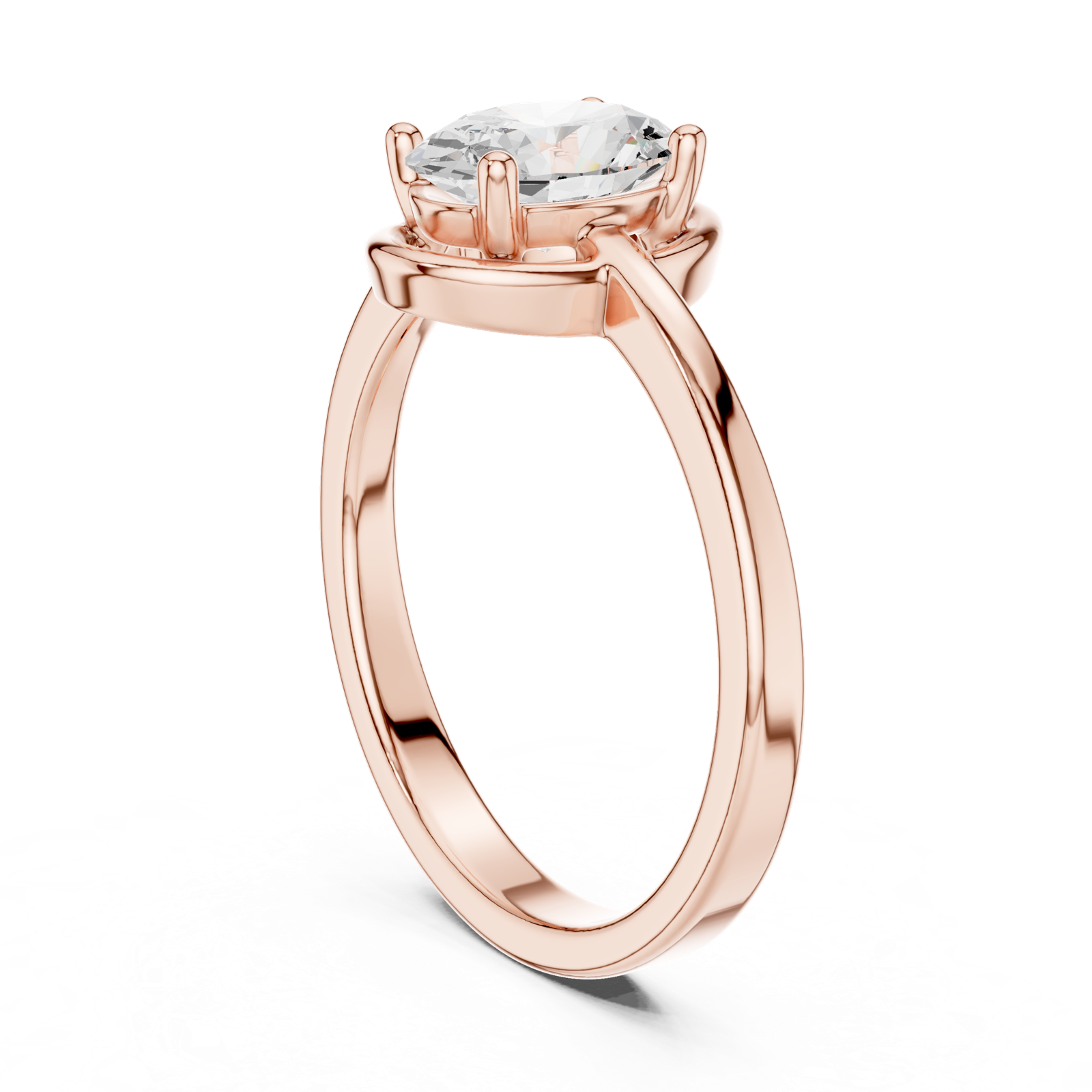 Gold Ring DDLR-508, Rose Gold