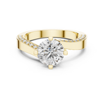 Gold Ring L03-1184, Yellow Gold, view 4