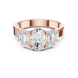 Gold Ring DDLR-1063, Rose Gold, view 4