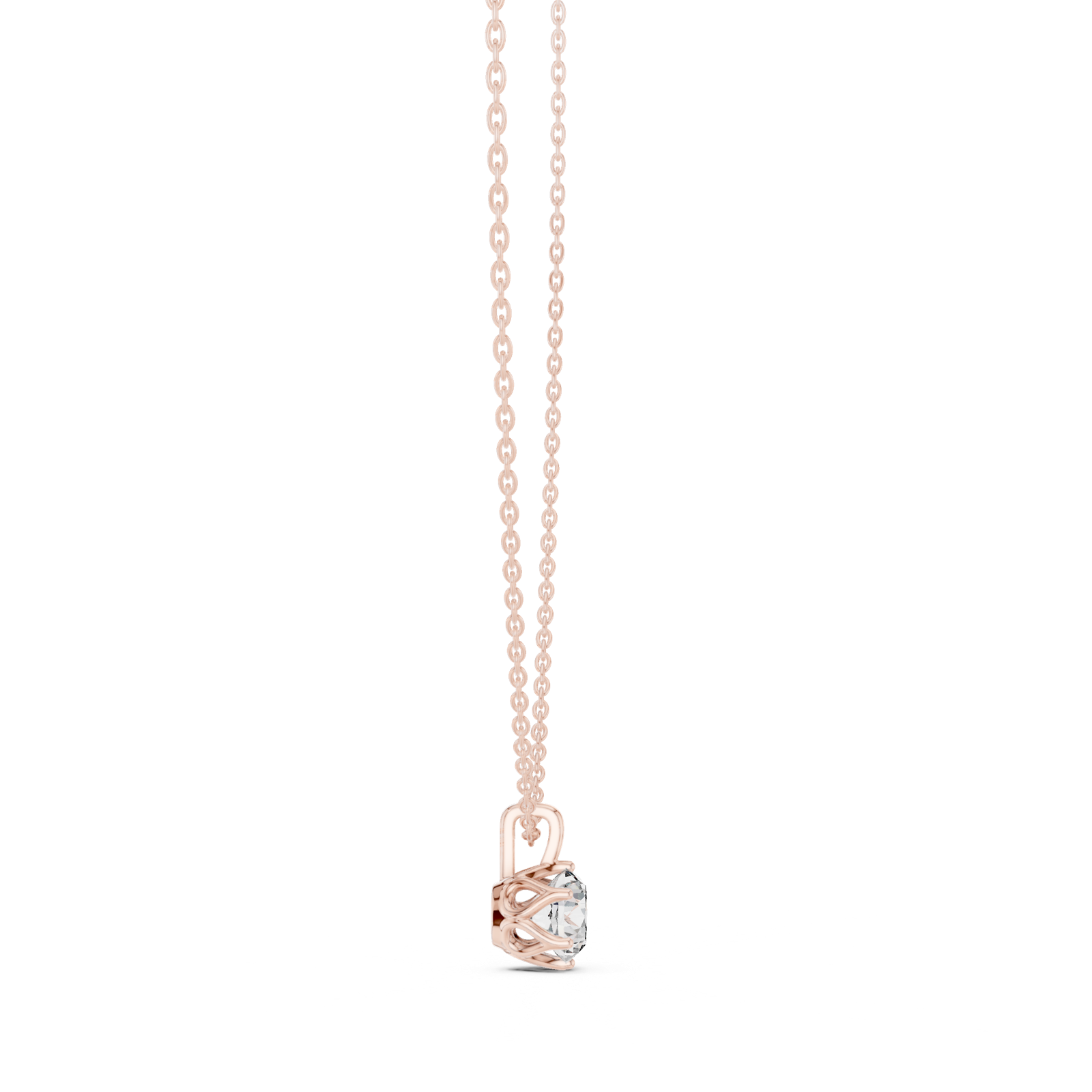 Gold Pendant GPD-0039, Rose Gold, view 3