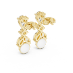 Gold Earrings AER-1, Yellow Gold, view 3