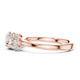 Gold Ring DDLR-638, Rose Gold, view 3