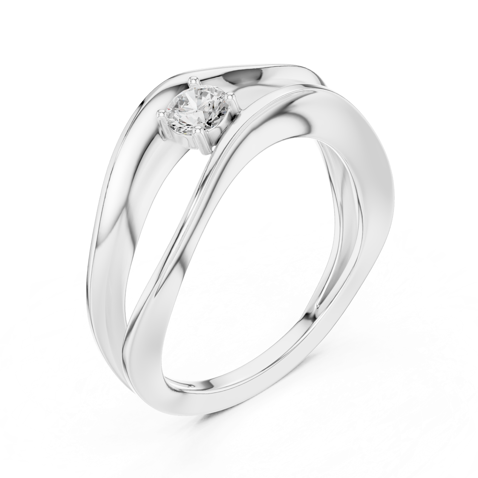 Gold Ring SBWR(66), White Gold, view 2