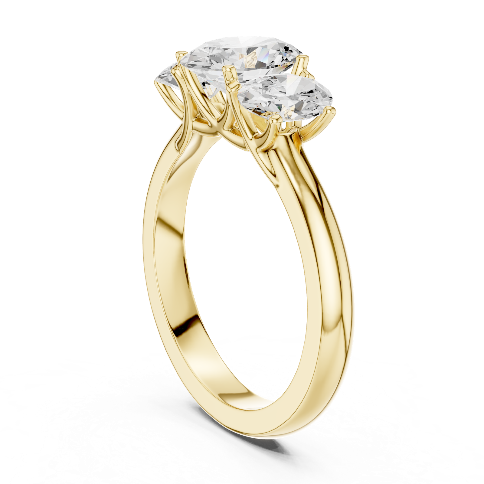 Gold Ring DDLR-1053, Yellow Gold, view 1