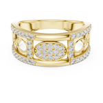 Gold Ring LR-01 (13), Yellow Gold, view 4