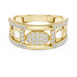 Gold Ring LR-01 (13), Yellow Gold, view 4