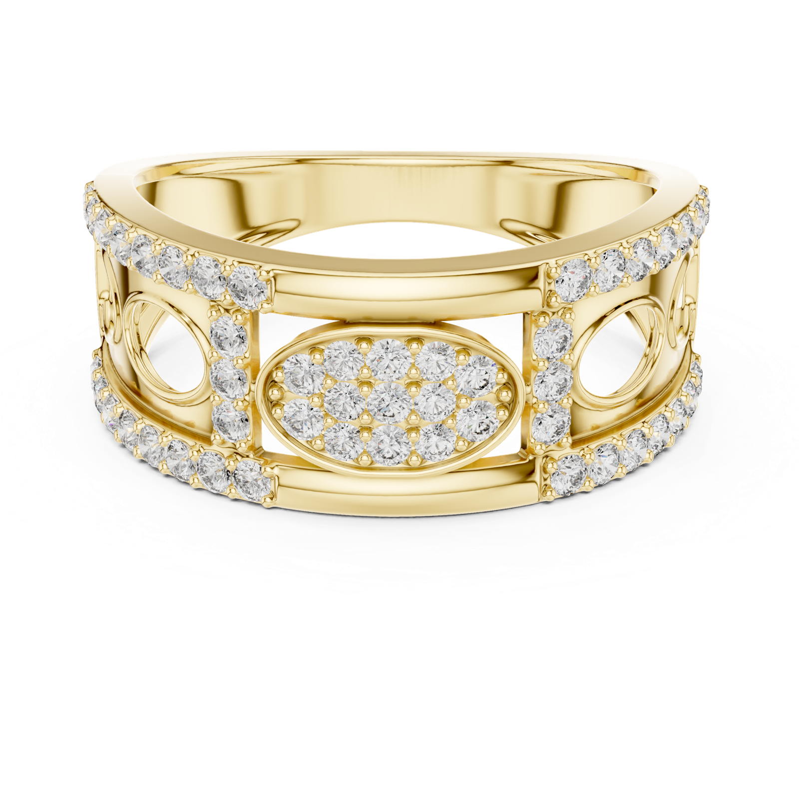 Gold Ring LR-01 (13), Yellow Gold, view 4