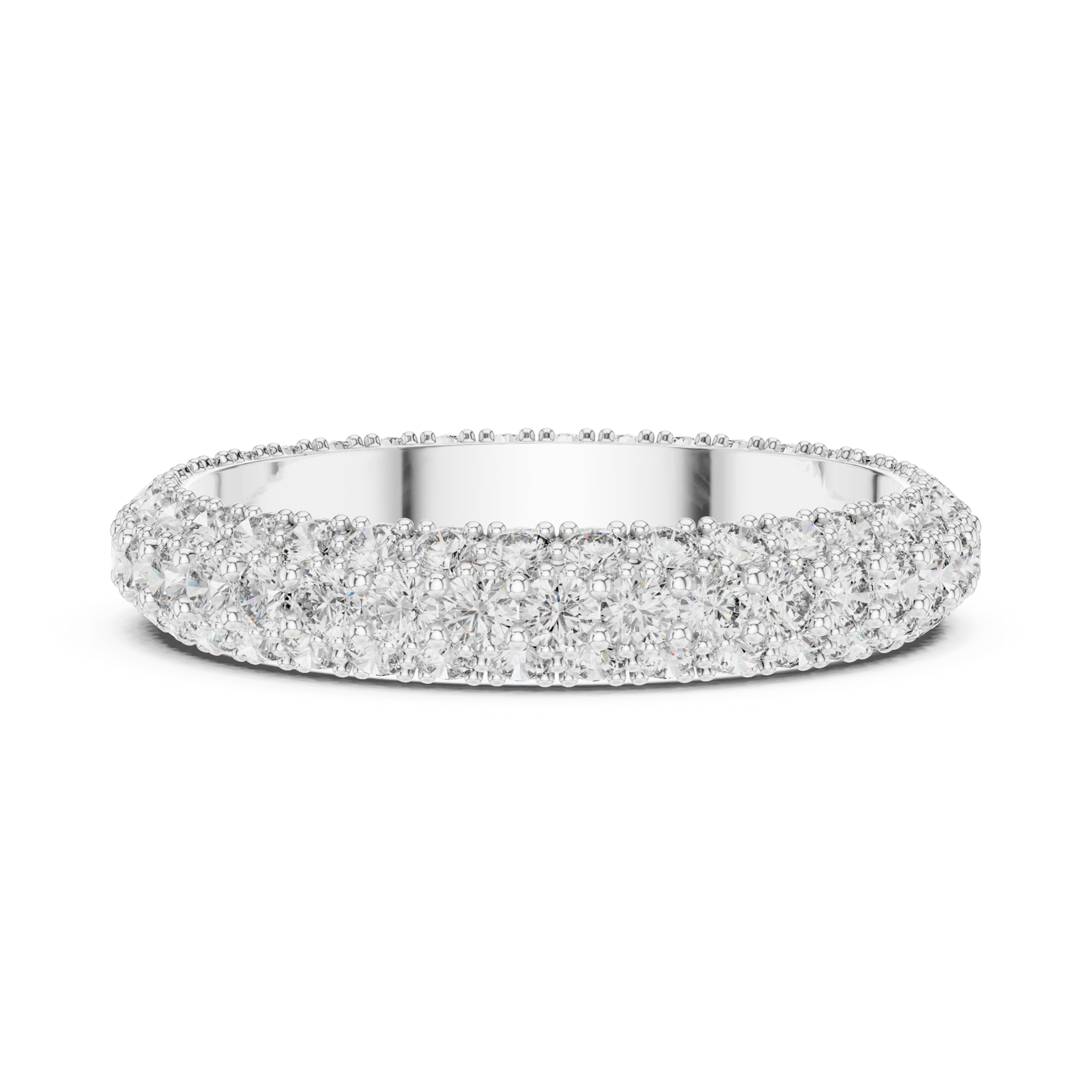 Gold Ring DDLR-213, White Gold, view 3