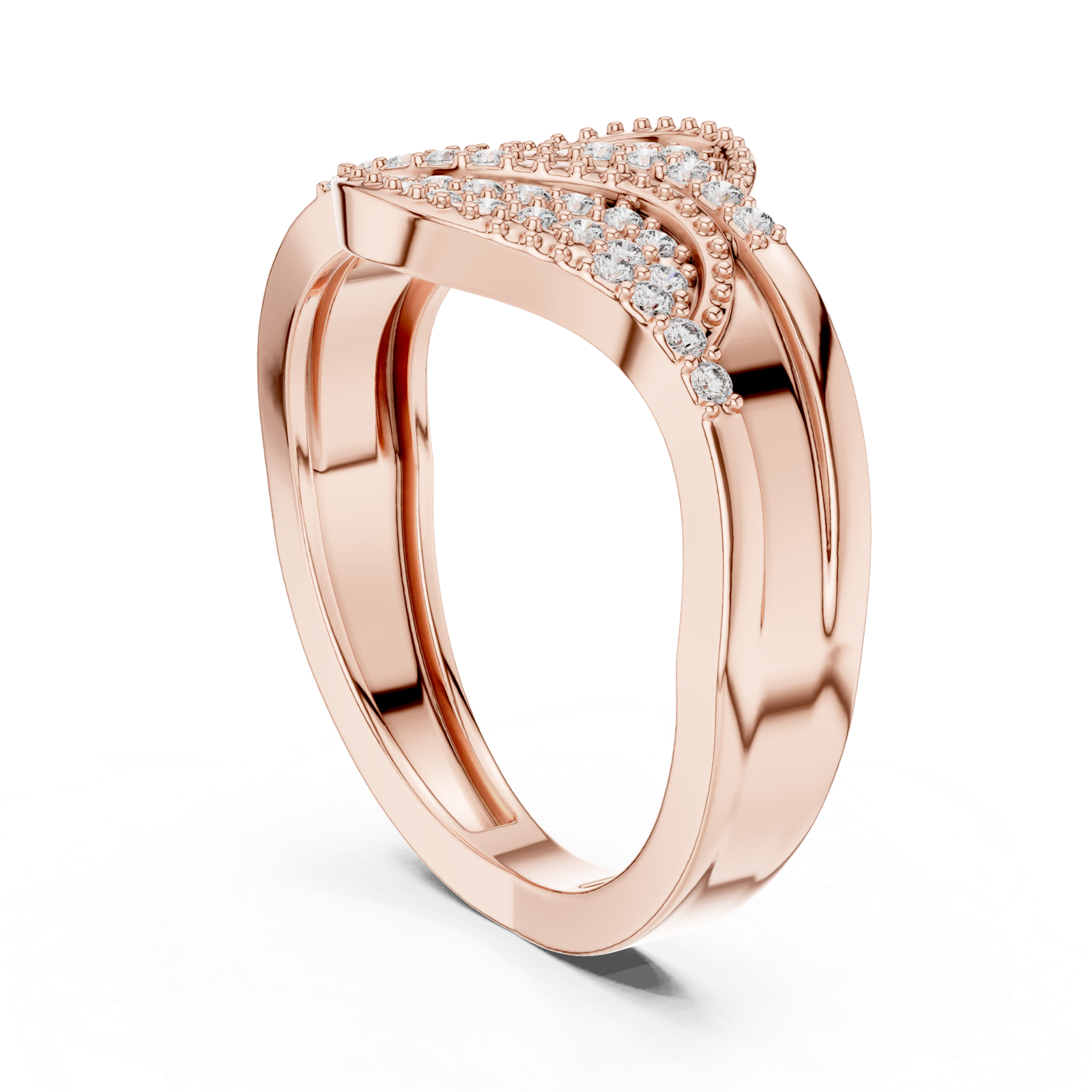 Gold Ring DR-6287, Rose Gold