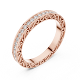 Gold Ring DDLR-238, Rose Gold, view 2