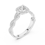 Gold Ring LR-0277, White Gold, view 2