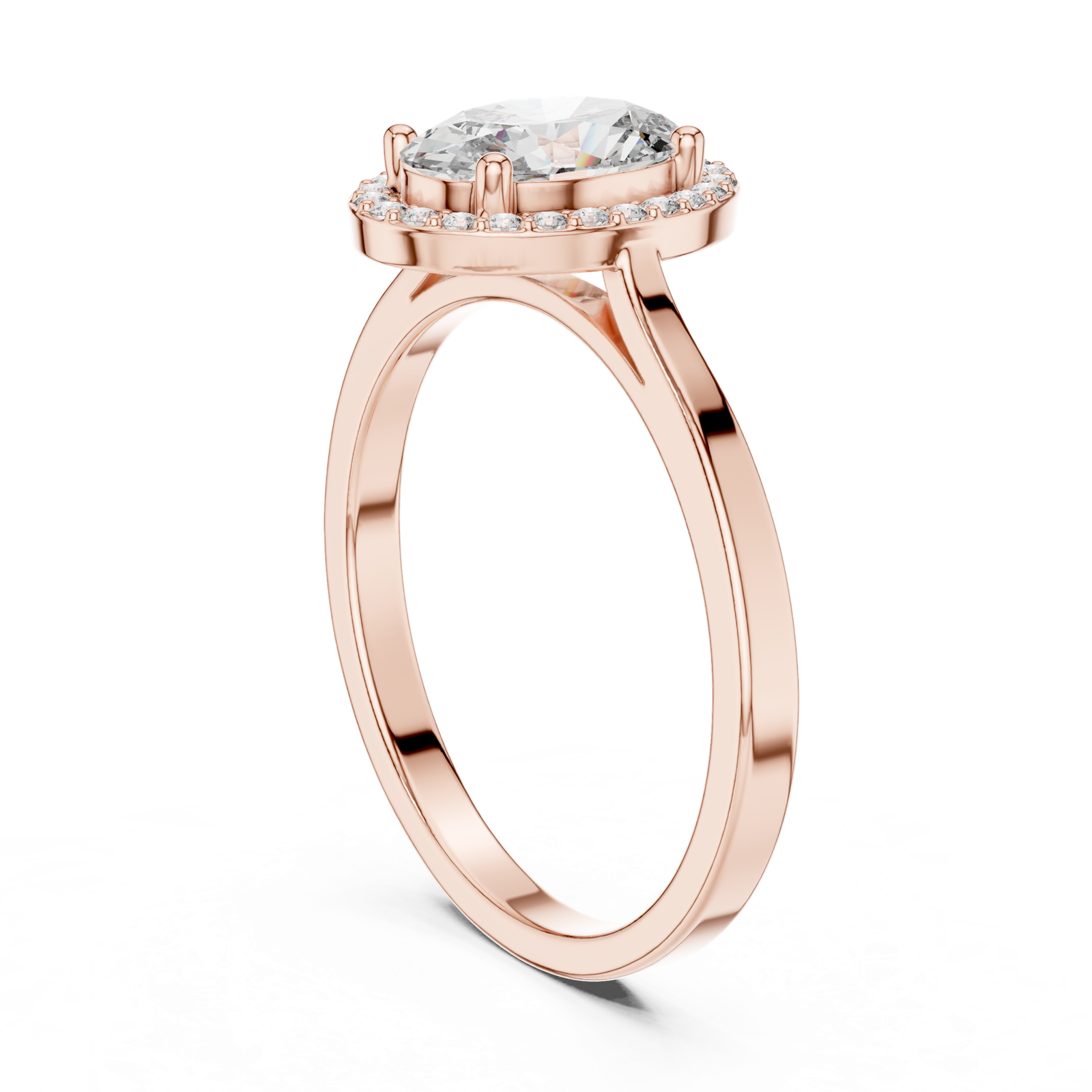 Gold Ring ALR-116, Rose Gold