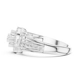 Gold Ring DDLR-762, White Gold, view 3