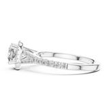 Gold Ring DDLR-043, White Gold, view 3
