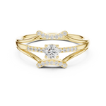Gold Ring DDLR-843, Yellow Gold, view 4