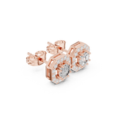Gold Earrings ALJER-493, Rose Gold