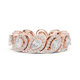 Gold Ring DDLR-306, Rose Gold, view 3