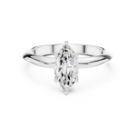 Gold Jewelry L36-6, Marquise center stone, White Gold, view 4