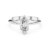 Gold Jewelry L36-6, Marquise center stone, White Gold, view 4