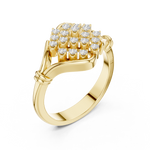 Gold Ring DDLR-760, Yellow Gold, view 2