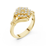 Gold Ring DDLR-760, Yellow Gold, view 2