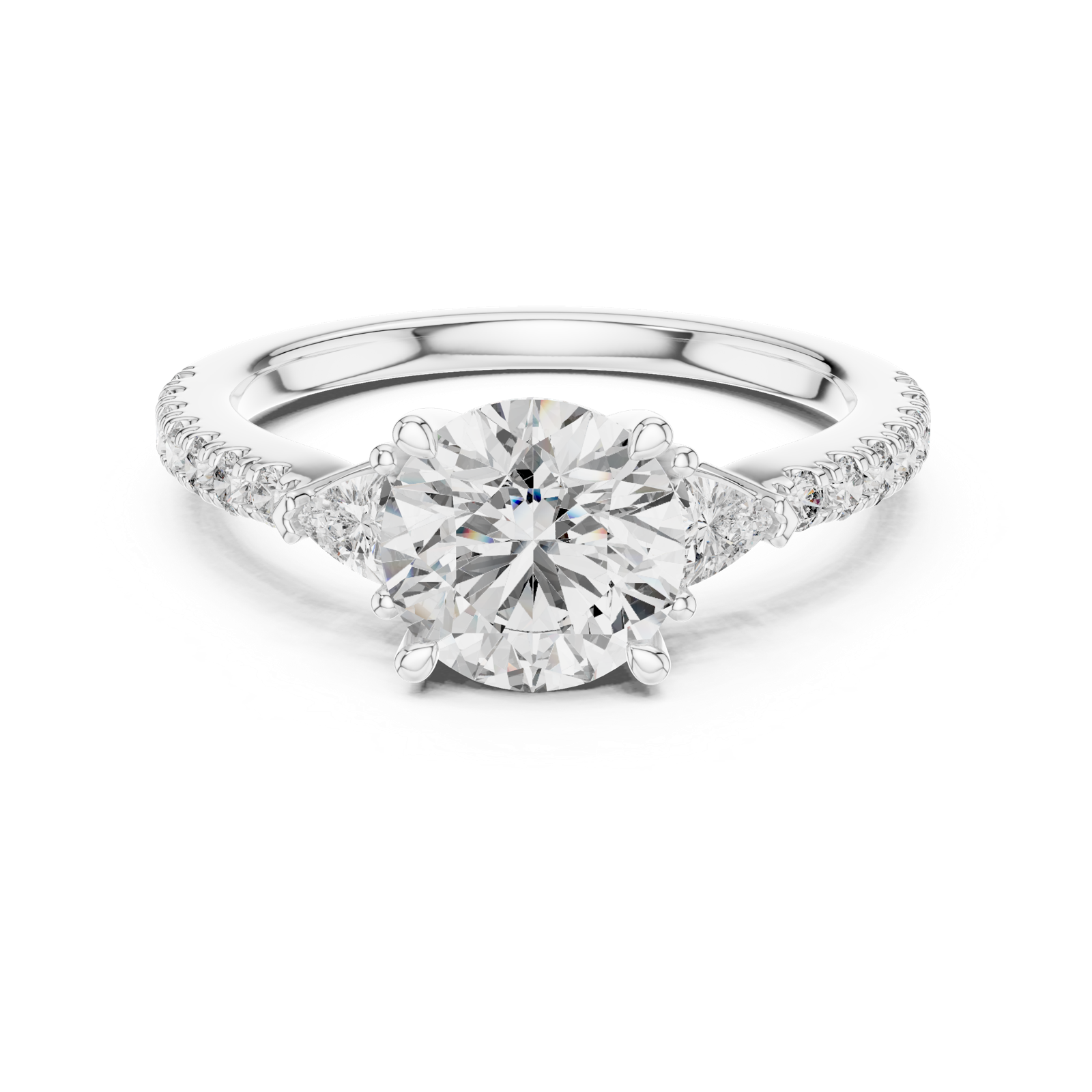Gold Ring DDLR-037, White Gold