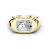 Gold Jewelry L36-4, Radiant center stone, Yellow Gold
