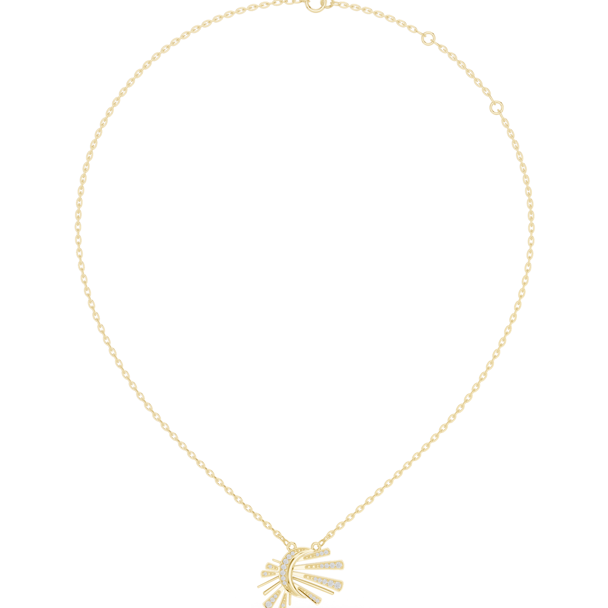 Gold Necklace SBWN (53), Yellow Gold, view 4