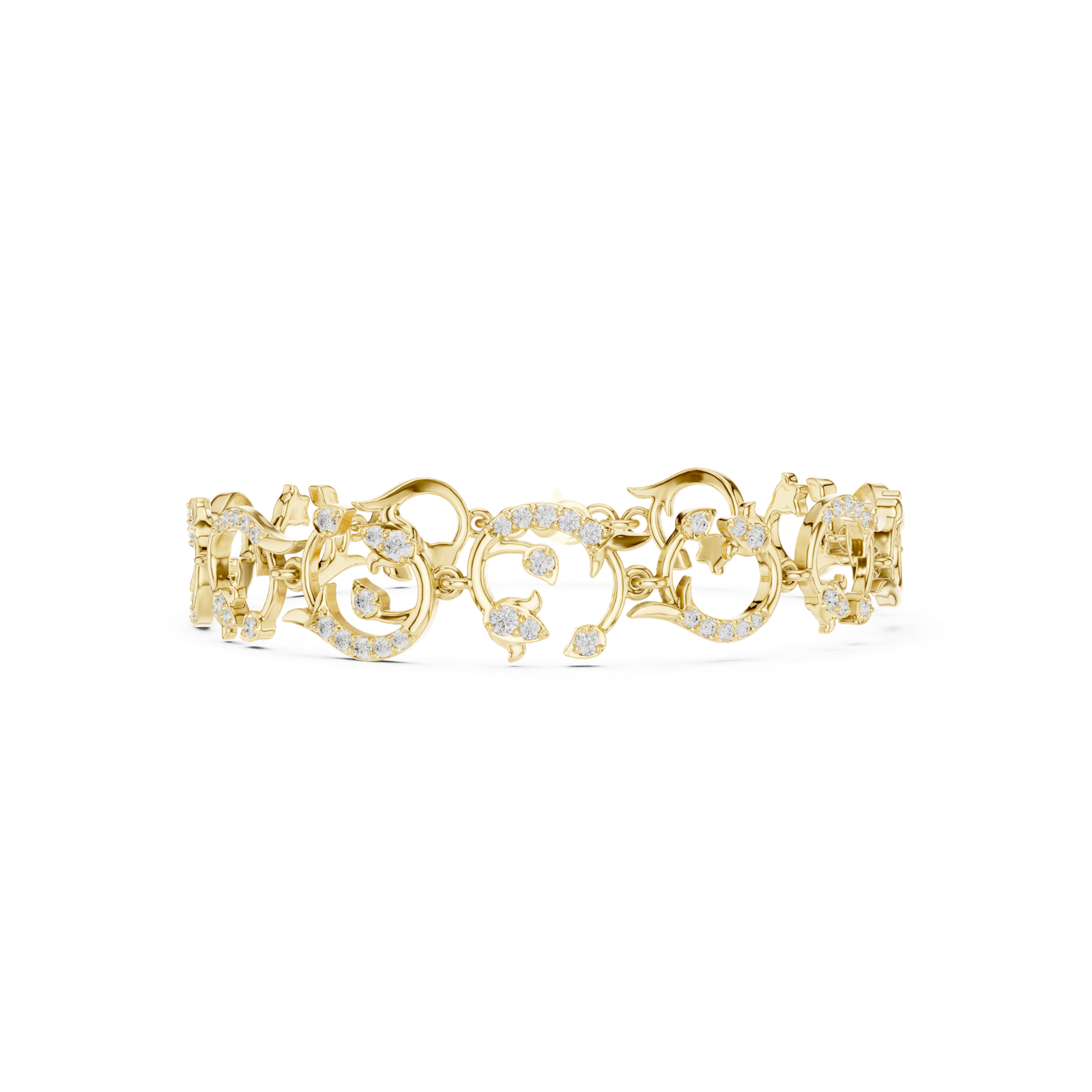 Gold Bracelet SBWB (9), Yellow Gold, view 4