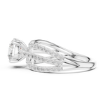 Gold Ring DDLR-676, White Gold, view 3